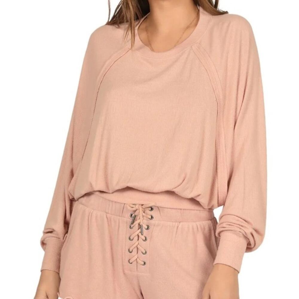 Vintage Havana 2 Piece Set Ribbed Knit Set Top/Pants Size Small